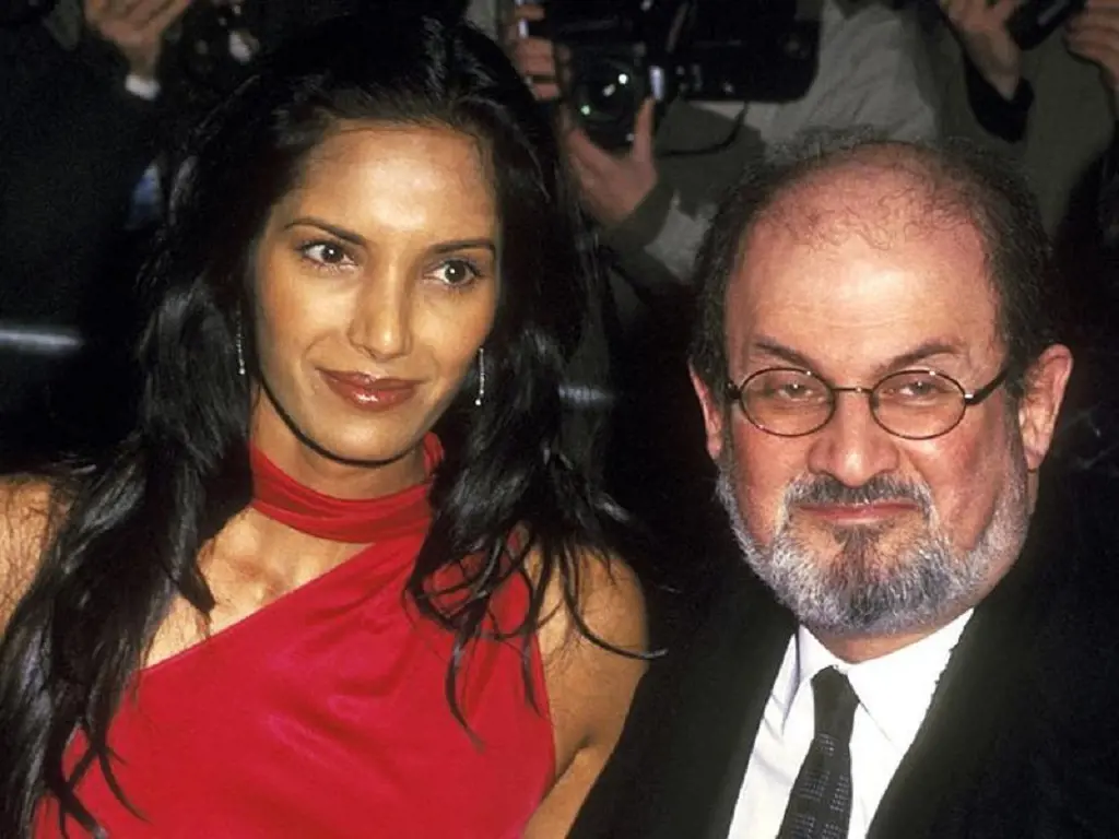 Salman Rushdie and his ex-wife Padma Lakshmi 