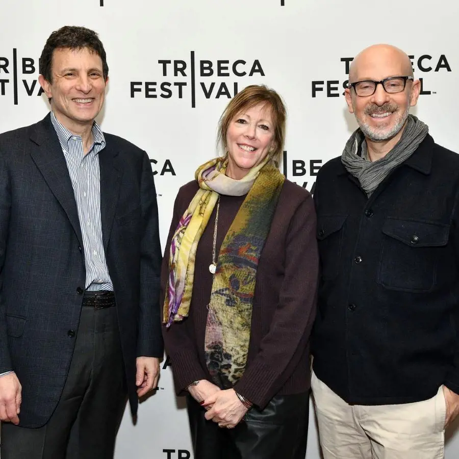 The New Yorker Editor David Remnick (L), CEO Jane Rosenthal, and director Joshua Seftel hosted a screening of Oscar-nominated Shorts “Stranger at the Gate” and “Night Ride”