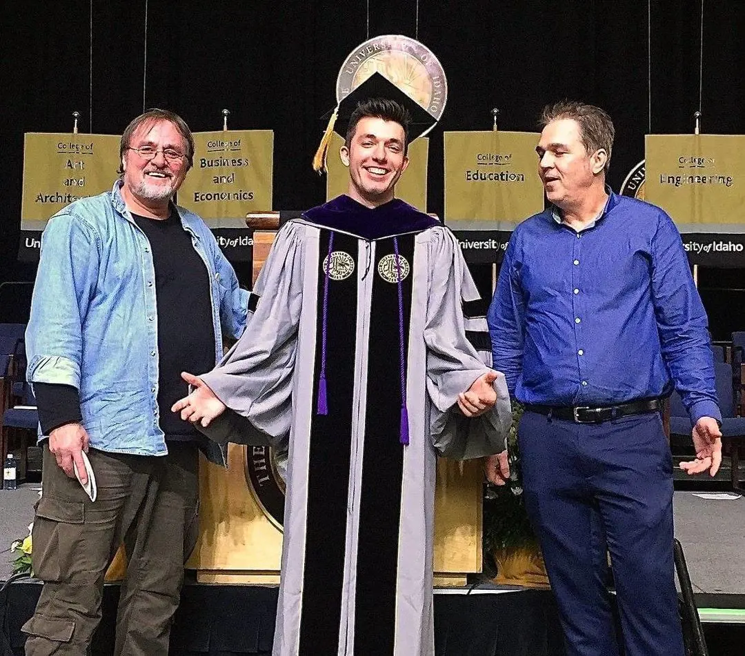 Goytowski studied sociology for his bachelor's at the University of Idaho, and at the same university, he studied law and thanked his family on graduation day