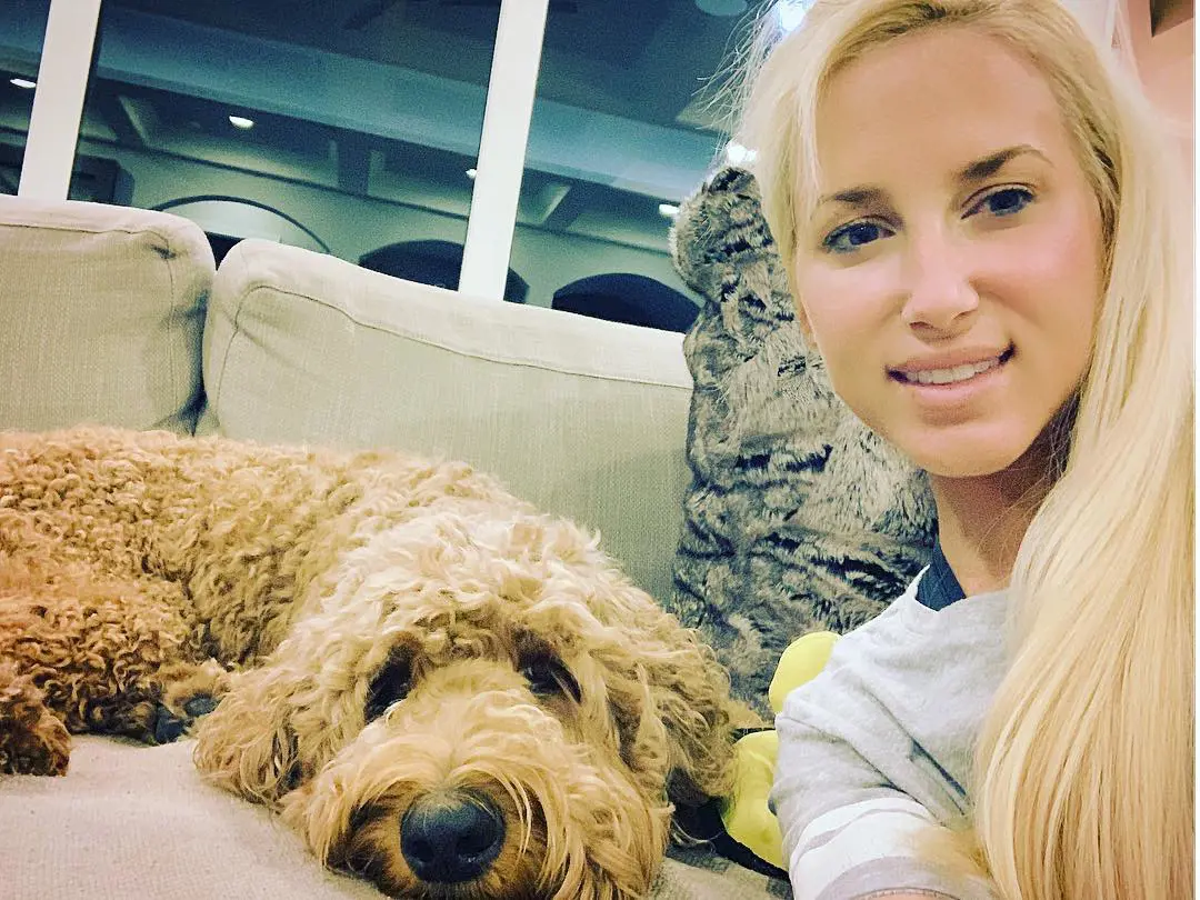 The reality star is an avid dog lover and has two of her own. 
