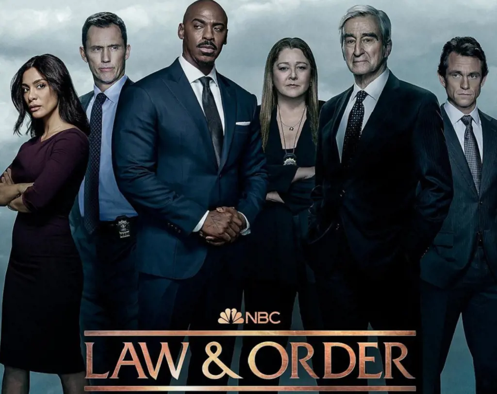 Law and Order poster which was posted on Instagram to promote their show