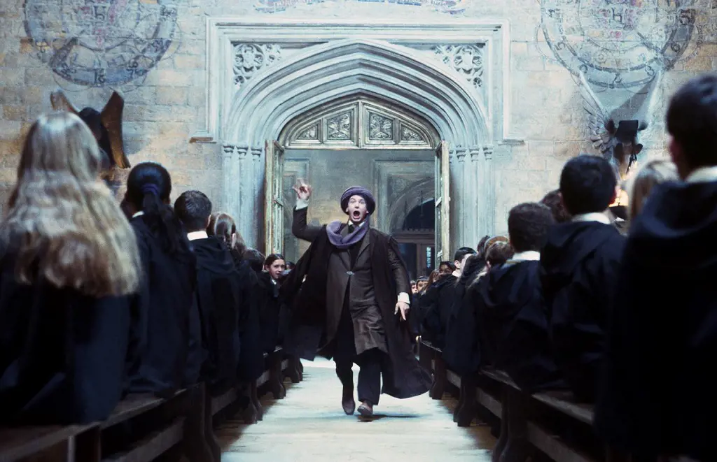 Quirinus Quirrell serves as the Defense Against the Dark Arts teacher in Harry's first year at Hogwarts.