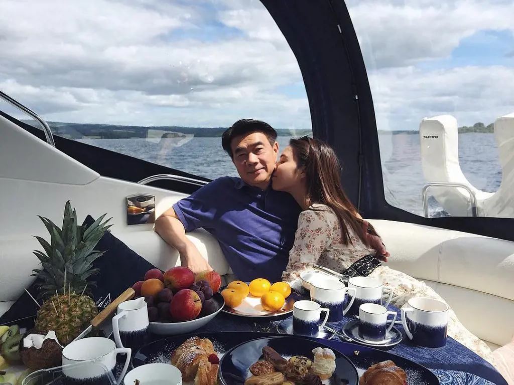 Nakorn and his daughter on a vacation to Ireland in 2018