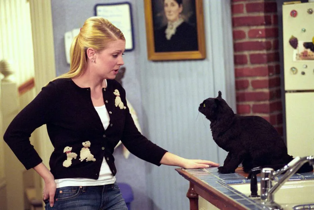 Sabrina with her cat
