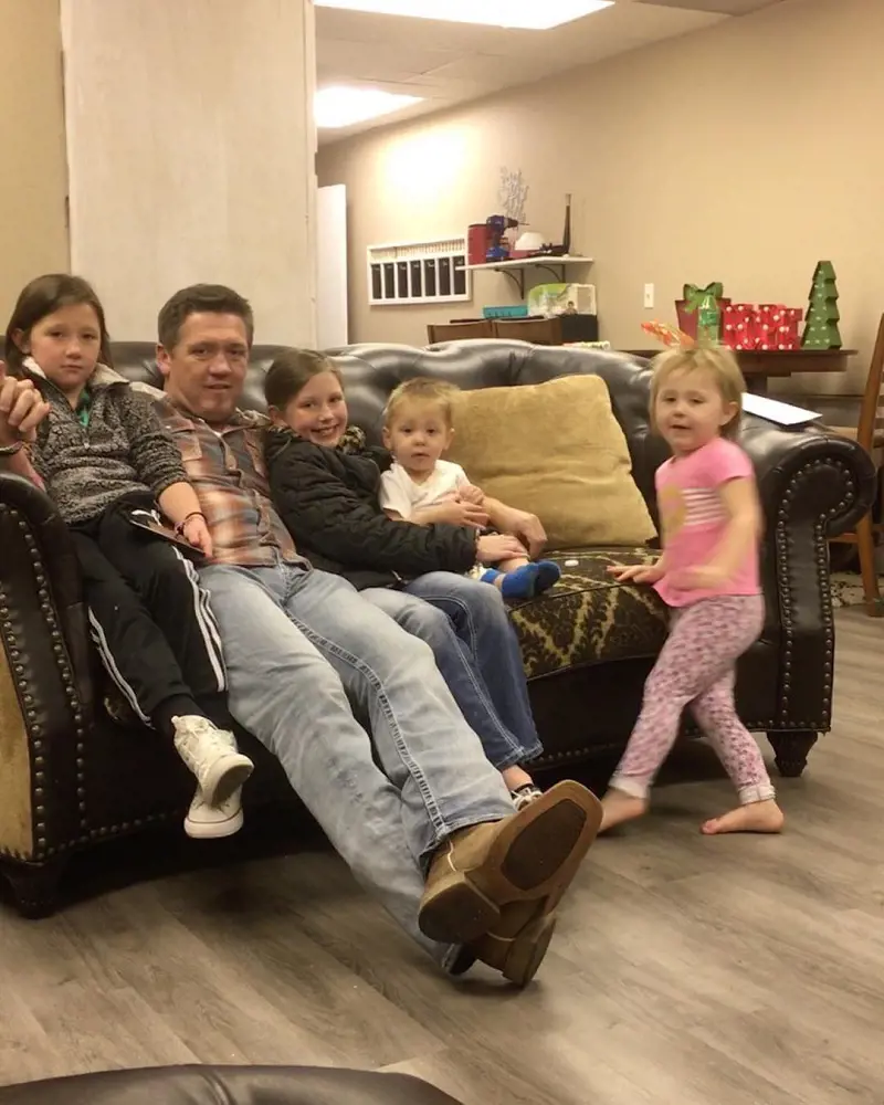 JJ Da Boss with his children- from the left, Aubrey, JJ, Vada, Jonathan and, Annelina