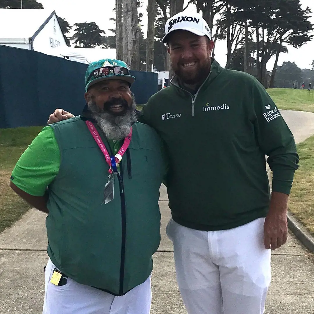 Michael seen here with Shane Lowry on a photo posted on Instagram