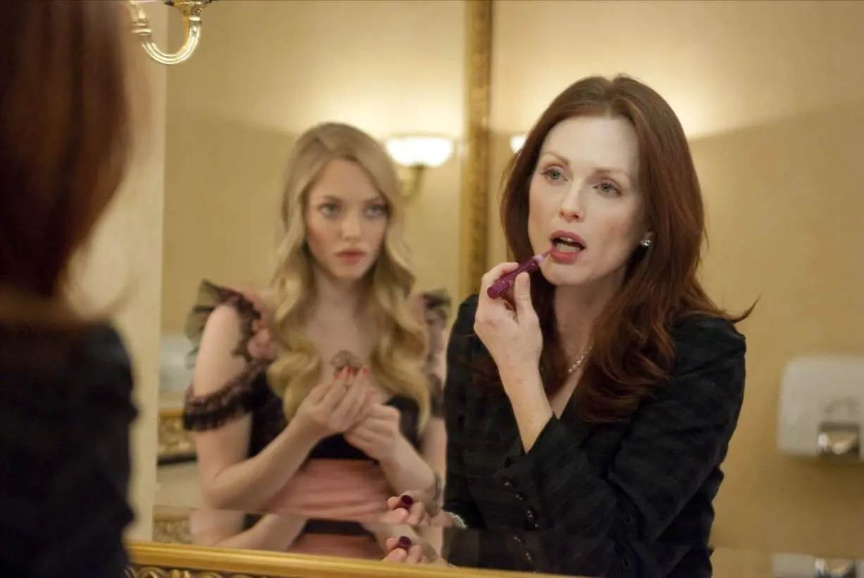 Chloe, starring Julianne Moore (right) Amanda Seyfried, is the English adaptation of a French Film Nathalie 